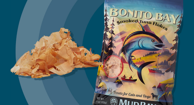 bag of Mud Bay Bonito Bay Smoked Tuna Flakes